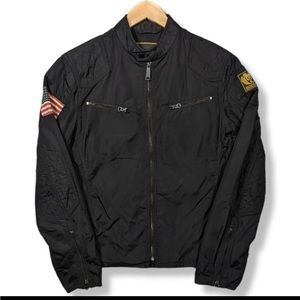 Denim and supply nylon motorcycle jacket